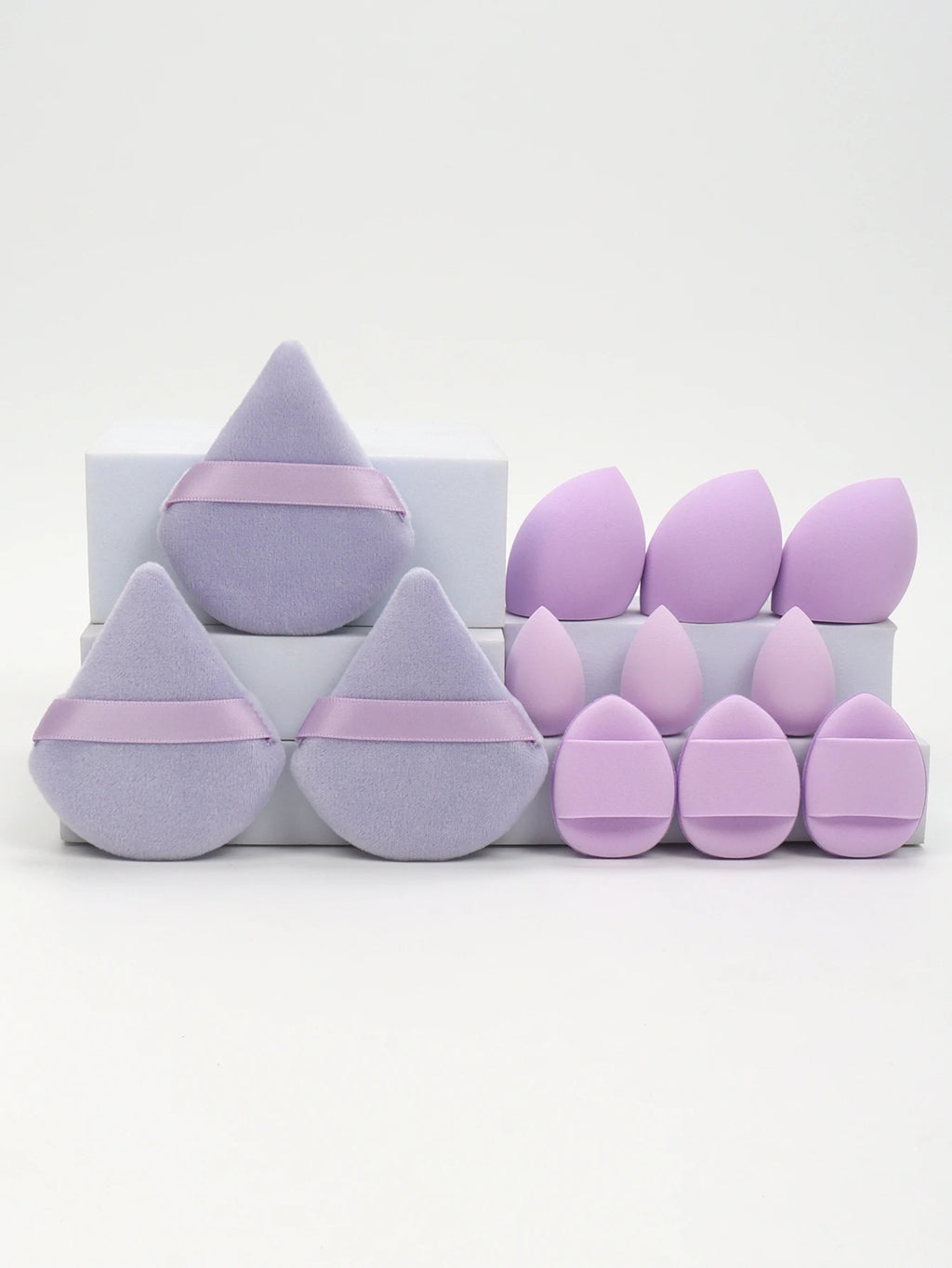 Set 12 Pz di spugne per trucco multiuso, set di diversi colori