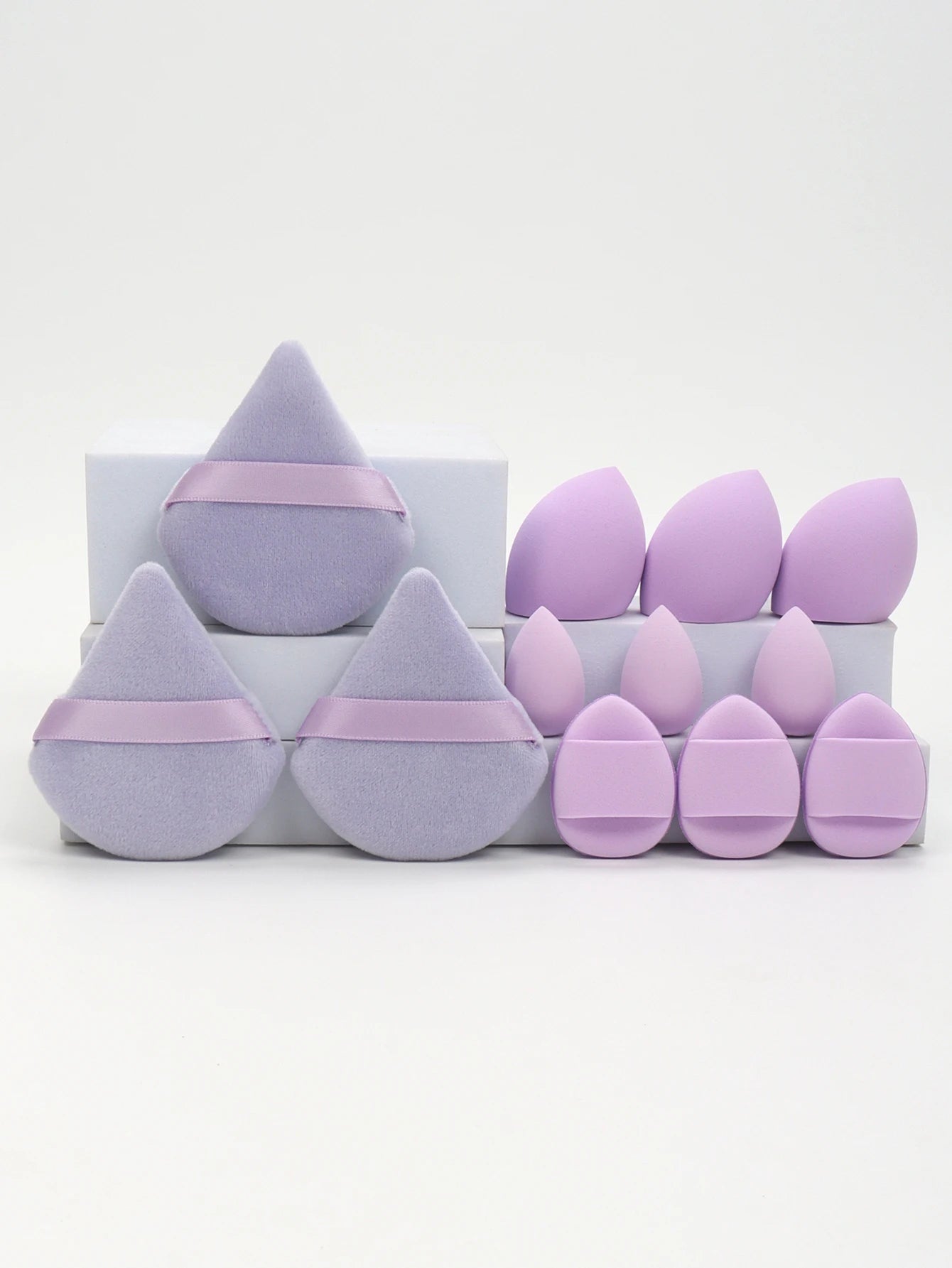 Set 12 Pz di spugne per trucco multiuso, set di diversi colori