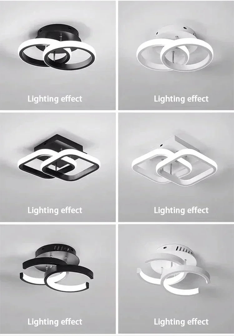 Luci da soffitto a strisce a LED stile moderno Forme multiple