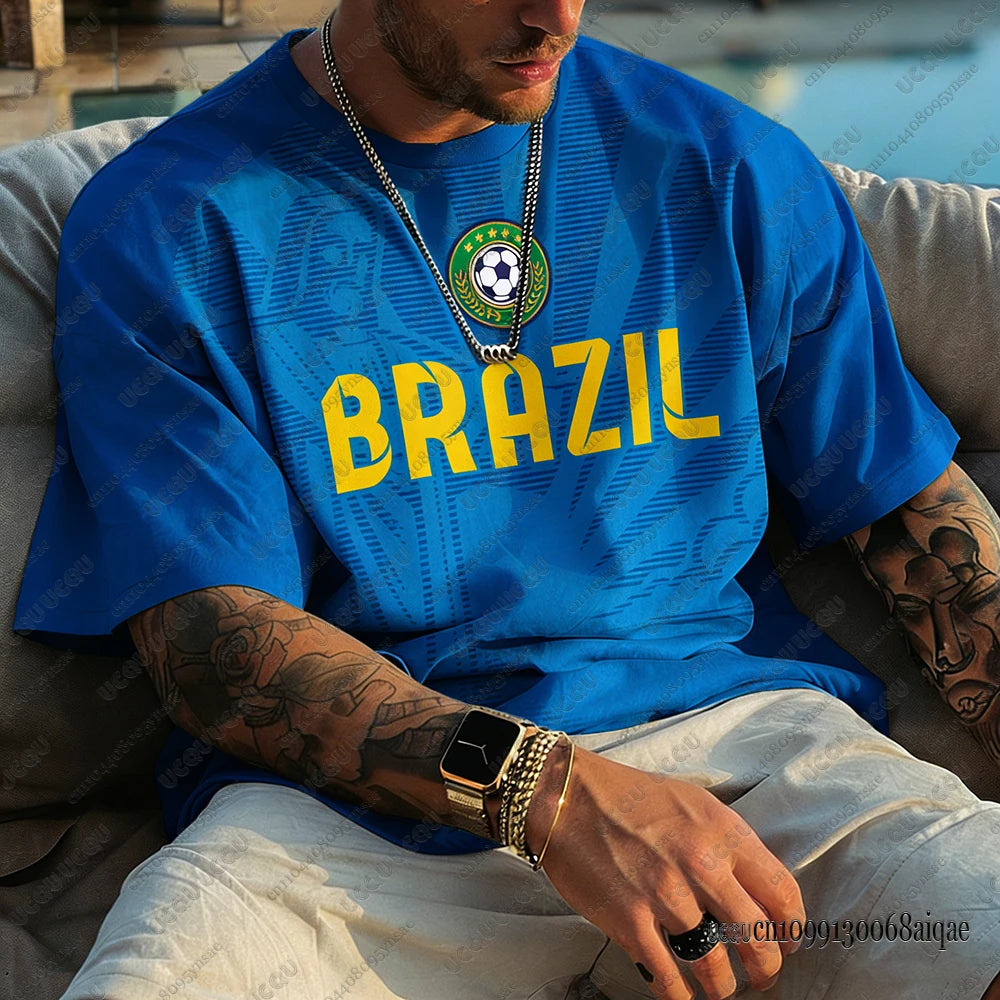🇧🇷2026 T-shirt Brasil a maniche corte Top Quality vari colori