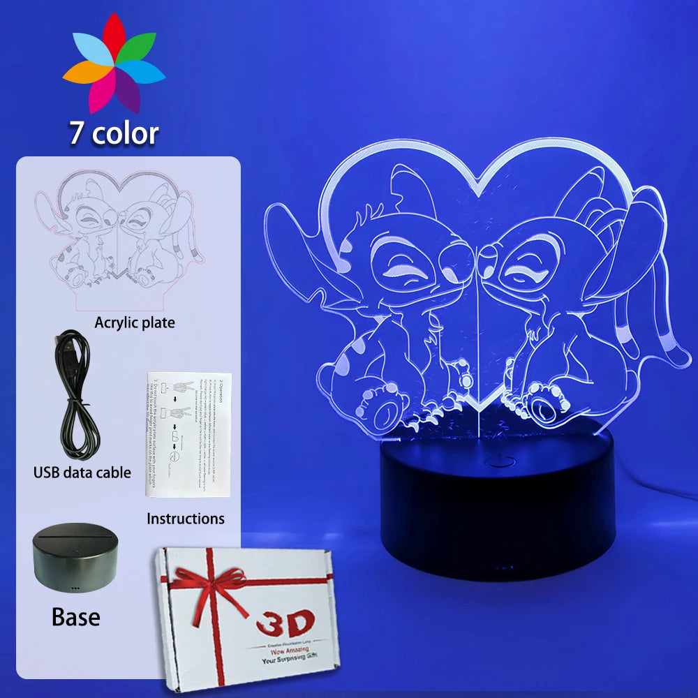 Lampada STITCH  LED Luce notturna Telecomando Smart Touch