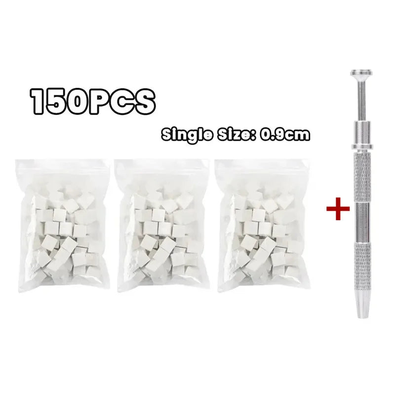 Mini spugna quadrata per nail art con 4 artigli + Set di afferratore in Multiuso vari set 50/100/150/200pz
