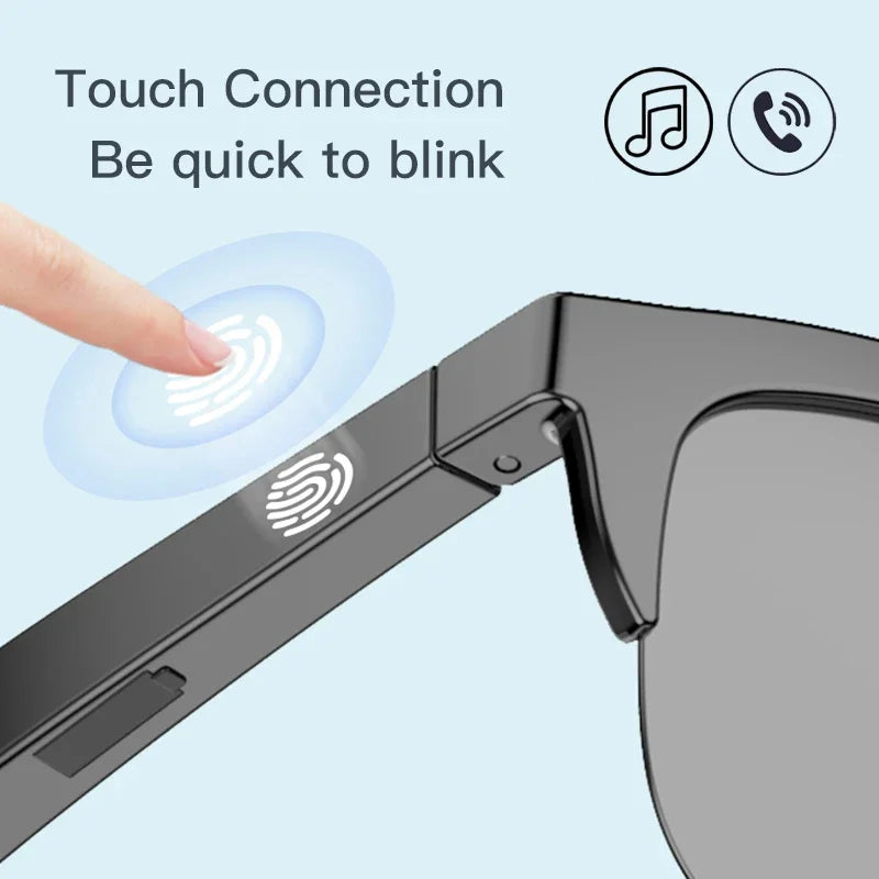 Nuovi occhiali da sole Smart Bluetooth V5.3 Occhiali da vista Cuffie sportive all’aperto HIFI Tecnologia  Anti-touch UV per uomini e donne