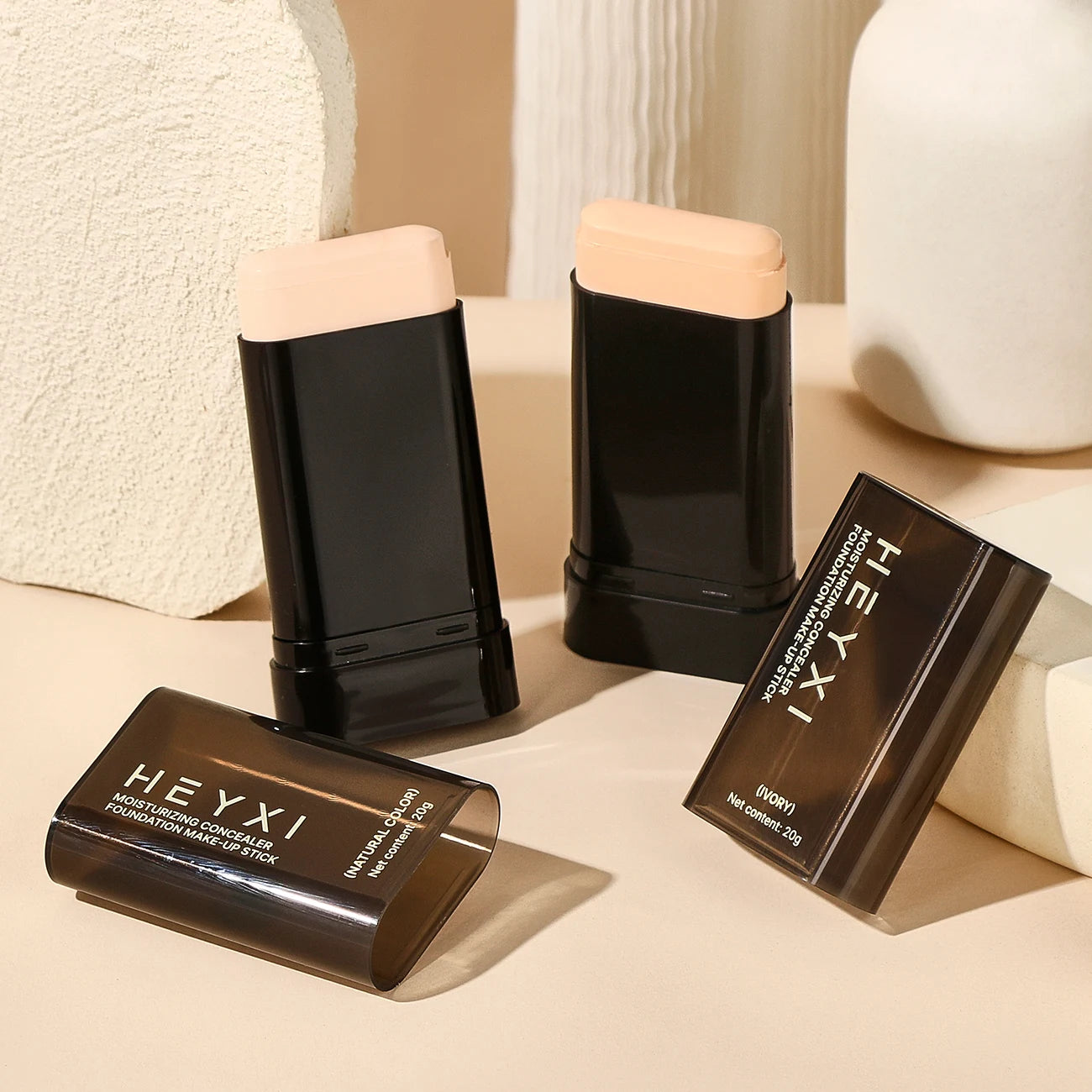 Fondotinta trucco Stick correttore superficie opaca, tutti i tipi di pelle, idrata per creare un trucco di base naturale