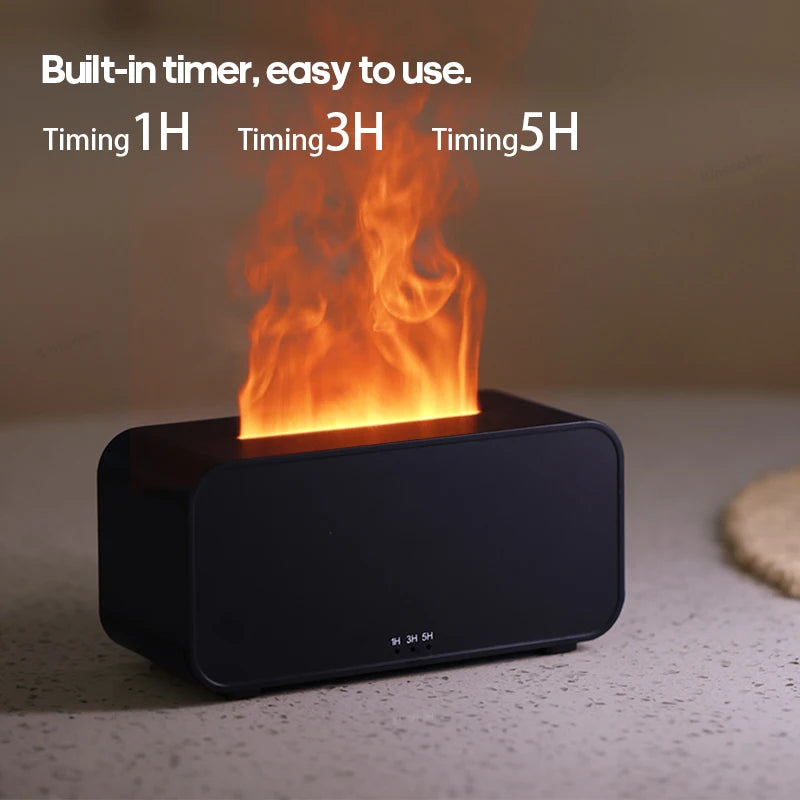 Fiamma colorata Umidificatore d’aria temporizzazione Ultrasonic Cool