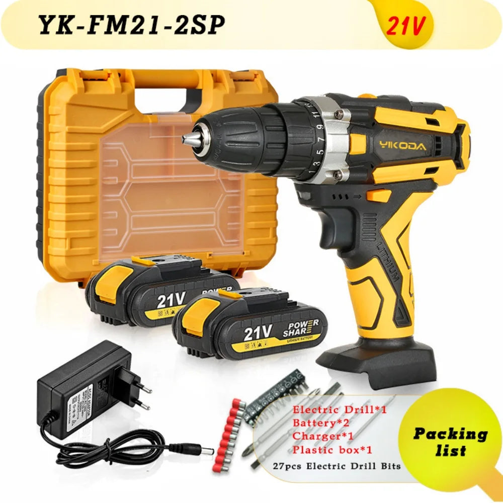 YIKODA 12V-21V Trapano a batteria al litio ricaricabile Produzione Polonia e produzione Cinese