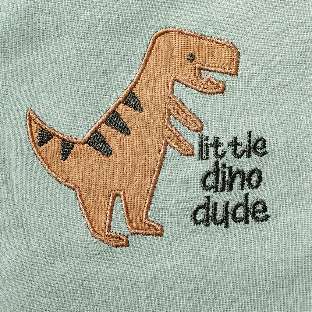 Set di tre pezzi con motivo Baby Body dinosauro dei cartoni animati 0-9 mesi