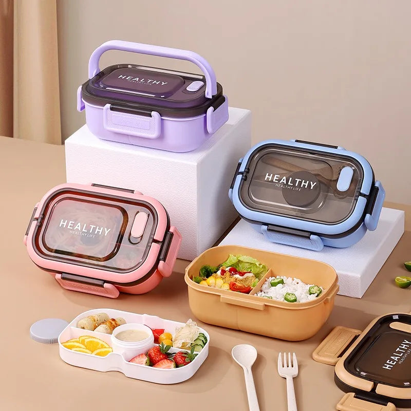 1200ML Box  per il pranzo a doppio strato Scomparto portatile