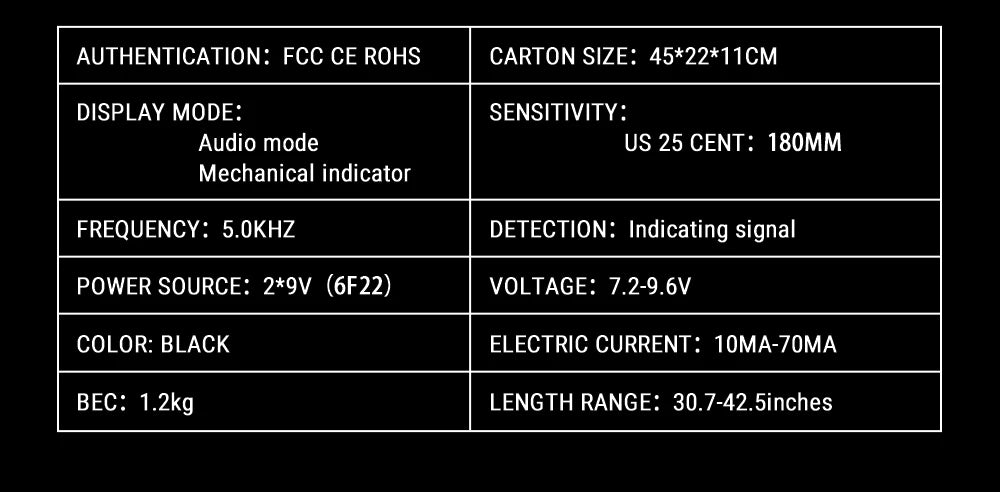 Metal Detector GTX5030H GTX5030G