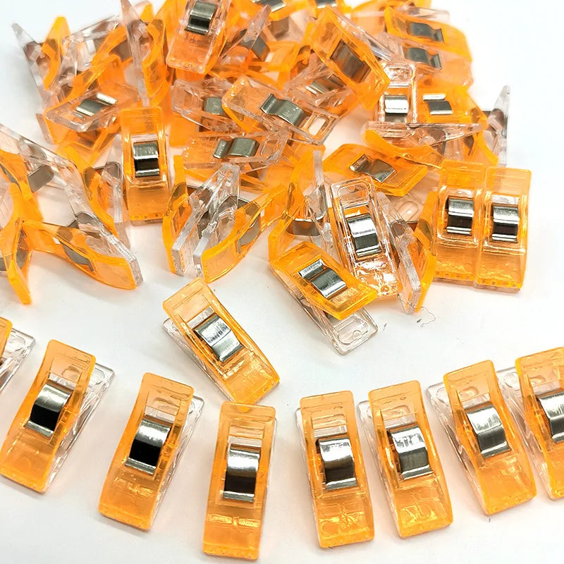 50PCS Clip da cucito Clip colorate Artigianato in plastica multiuso uncinetto