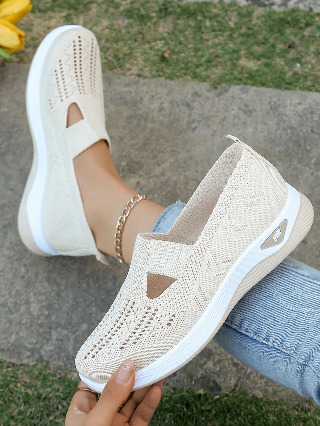 Scarpe sportive primaverili nuove da donna, alla moda, traspiranti, leggere, antiscivolo, resistenti all’usura,