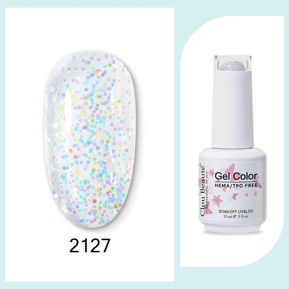 CLOU BEAUTÈ  15/10ml Semipermanente Gel Smalto Unghie 400 colori disponibili