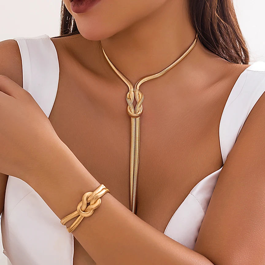 2 pezzi/set collana e braccialetto