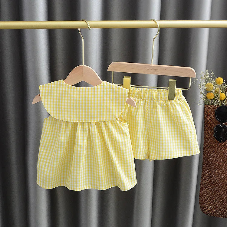 2 pezzi abito per bambina in cotone