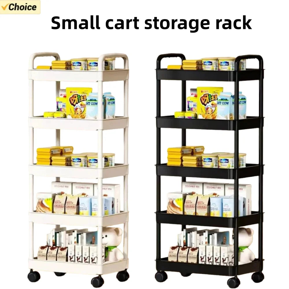 Scaffale da cucina a 5 strati, carrello mobile, scaffale multistrato da pavimento