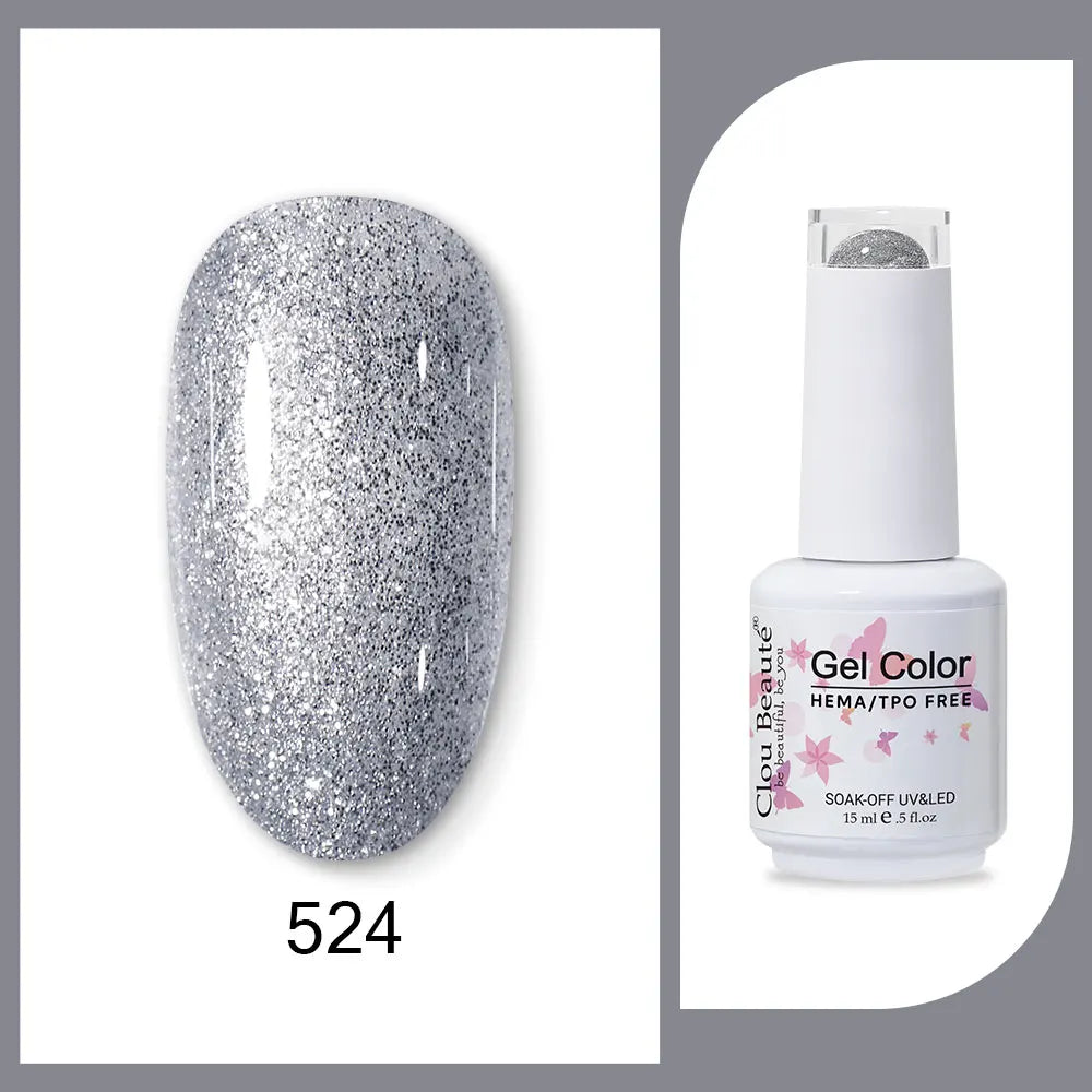 CLOU BEAUTÈ  15/10ml Semipermanente Gel Smalto Unghie 400 colori disponibili