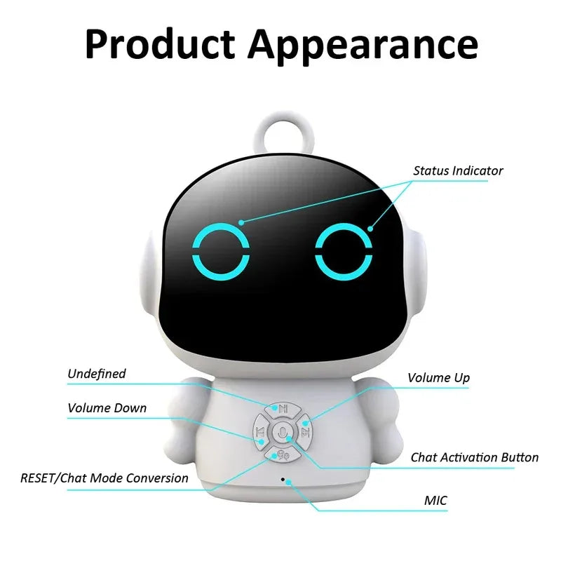 2026 Smart AI Robot WiFi Riconoscimento vocale e ideale per l’apprendimento educativo interattivo vocale