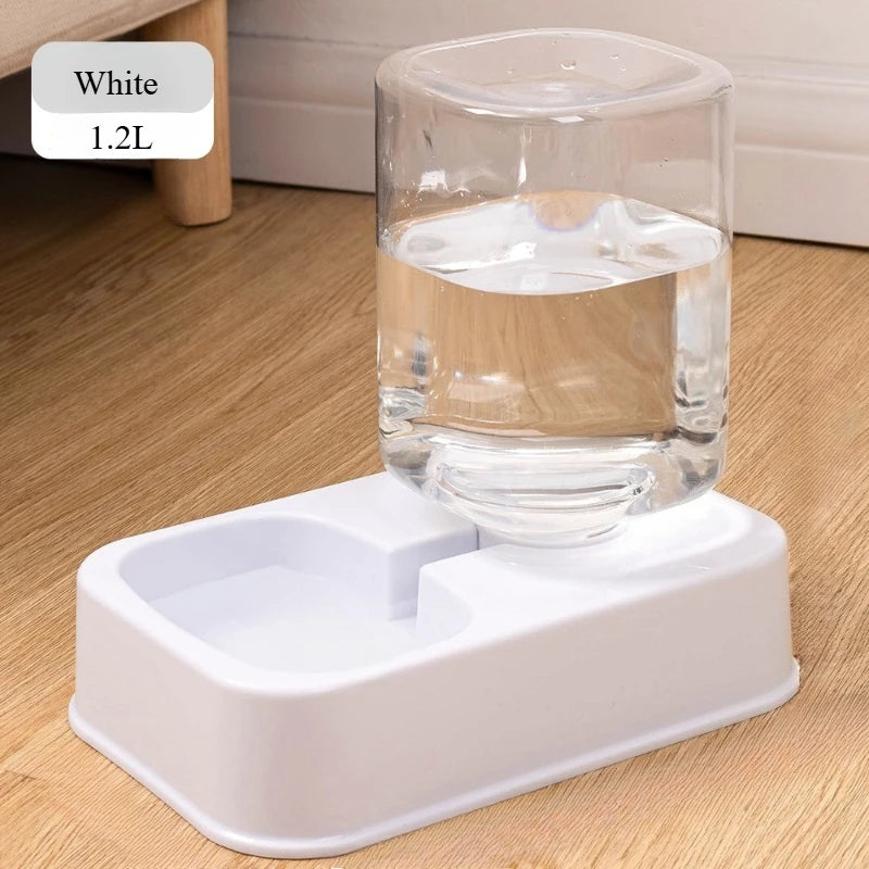 Mangiatoia automatica per cani e gatti con bevitore - Ciotola per alimenti per animali domestici senza batteria